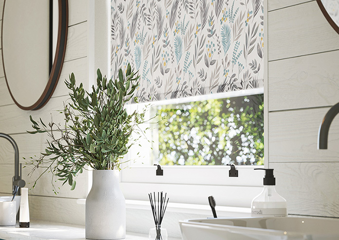 Folk Floral, Blue Skies - Roller Blind - Image 5